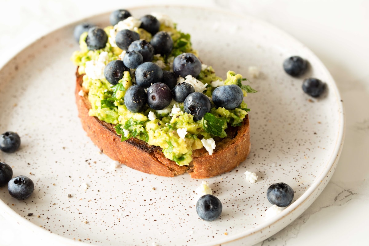Whole grain toast with avocado and poached egg